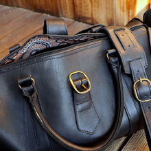 Load image into Gallery viewer, Travel Bag - Texas Black Leather
