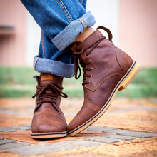 Load image into Gallery viewer, Men’s Combat Boots - Diesel Brown Leather
