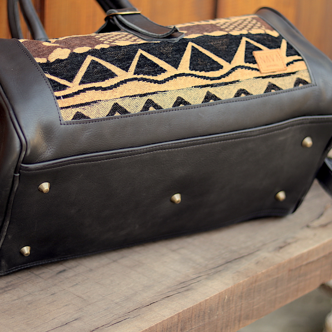 Travel Bag - ‘Khoisan’ Texas Black Leather