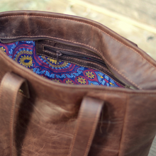 Load image into Gallery viewer, Tote Handbag - Diesel Brown Leather
